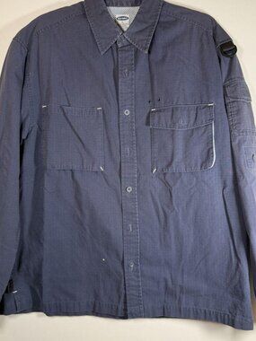 Old Navy navy utility button-up shirt size M